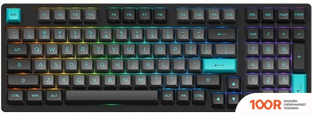 Клавиатура Akko 3098N BLACK & CYAN (TTC HONEY) (71058)