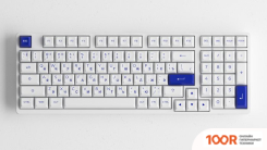 Клавиатура Akko 3098B WHITE & BLUE (AKKO CS JELLY PURPLE) (71053)