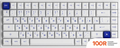 Клавиатура Akko 3084B PLUS WHITE & BLUE (AKKO CS JELLY PURPLE) (71037)