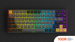 Клавиатура Akko 3084B PLUS BLACK & GOLD (AKKO CS JELLY PURPLE) (71035)