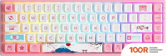 Клавиатура Akko 3068B PLUS WORLD TOUR TOKYO R2 (AKKO CREAM YELLOW V3) (71032)