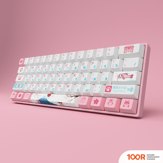 Клавиатура Akko 3061 WORLD TOUR TOKYO R2 (AKKO CS JELLY PINK) (71021)