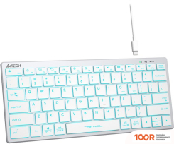 Клавиатура A4Tech FSTYLER FX61 (СЕРЕБРИСТЫЙ/БЕЛЫЙ) (70980)