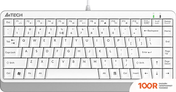 Клавиатура A4Tech FSTYLER FKS11 (БЕЛЫЙ/СЕРЫЙ) (70964)