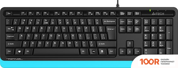 Клавиатура A4Tech FSTYLER FKS10 (ЧЕРНЫЙ/СИНИЙ) (70963)