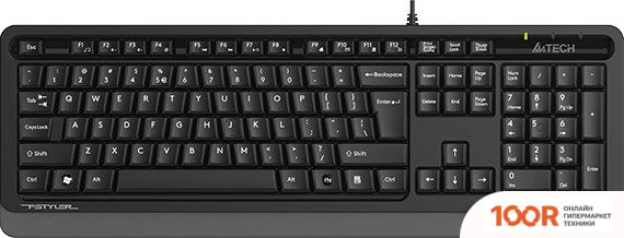 Клавиатура A4Tech FSTYLER FKS10 (ЧЕРНЫЙ/СЕРЫЙ) (70962)