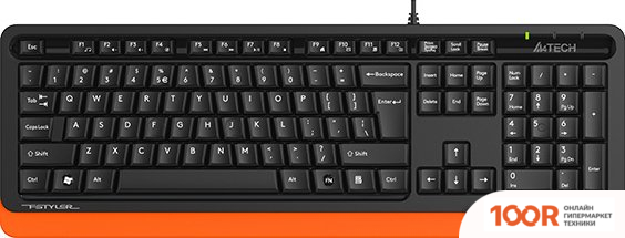Клавиатура A4Tech FSTYLER FKS10 (ЧЕРНЫЙ/ОРАНЖЕВЫЙ) (70961)