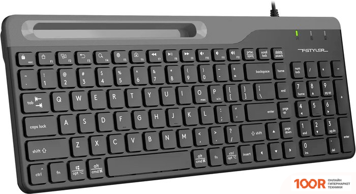 Клавиатура A4Tech FSTYLER FK25 (ЧЕРНЫЙ/СЕРЫЙ) (70959)
