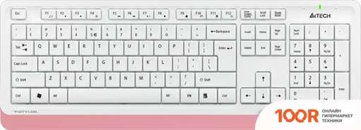 Клавиатура A4Tech FSTYLER FK10 (БЕЛЫЙ/РОЗОВЫЙ) (70950)