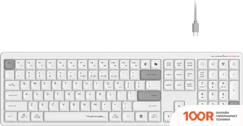 Клавиатура A4Tech FSTYLER FBX55C (БЕЛЫЙ) (70945)