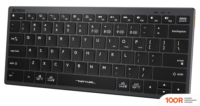Клавиатура A4Tech FSTYLER FBX51C (СЕРЫЙ/ЧЕРНЫЙ) (70944)