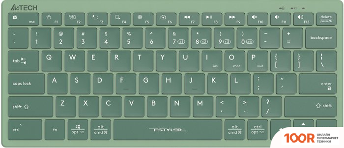 Клавиатура A4Tech FSTYLER FBX51C (ЗЕЛЕНЫЙ) (70941)