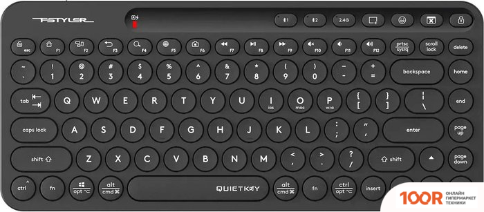 Клавиатура A4Tech FSTYLER FBK36C AS (ЧЕРНЫЙ) (70938)