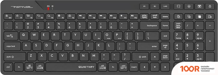 Клавиатура A4Tech FSTYLER FBK27C AS (ЧЕРНЫЙ) (70931)