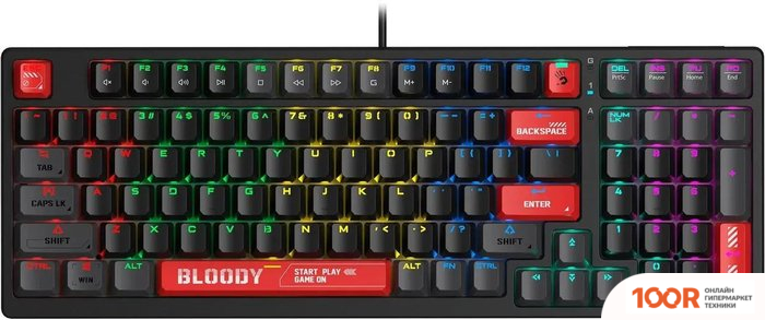 Клавиатура A4Tech BLOODY S98 RED (BLOODY BLMS RED PLUS) (70907)