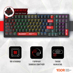 Клавиатура A4Tech BLOODY S98 RED (BLOODY BLMS RED PLUS) (70907)