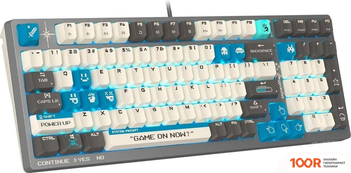 Клавиатура A4Tech BLOODY S98 PIXELS BLUE (BLOODY BLMS RED PLUS, НЕТ КИРИЛЛИЦЫ) (70904)