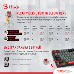 Клавиатура A4Tech BLOODY S87 ENERGY RED (BLOODY BLMS RED PLUS) (70897)