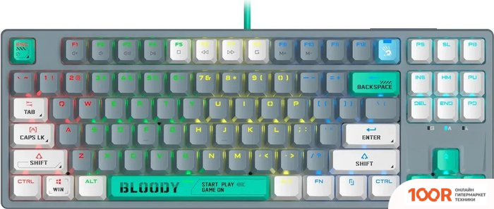 Клавиатура A4Tech BLOODY S87 ENERGY ASH (BLOODY BLMS RED PLUS) (70895)