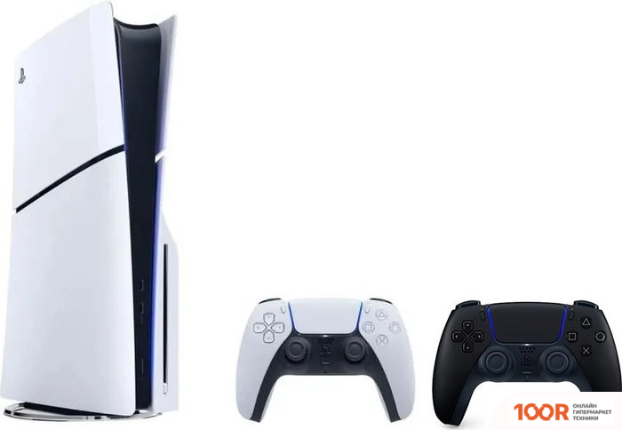 Игровая приставка Sony PLAYSTATION 5 SLIM (2 ГЕЙМПАДА, БЕЛЫЙ/ЧЕРНЫЙ) (69122)