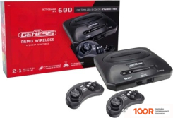 Игровая приставка Retro Genesis REMIX WIRELESS 8+16 BIT (2 ГЕЙМПАДА, 600 ИГР) (69083)
