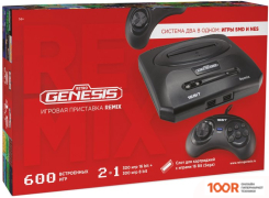 Игровая приставка Retro Genesis REMIX 8+16 BIT (2 ГЕЙМПАДА, 600 ИГР) (69082)