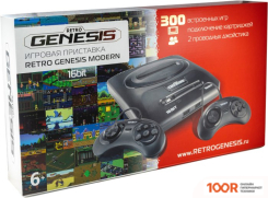 Игровая приставка Retro Genesis MODERN (2 ПРОВОДНЫХ ГЕЙМПАДА, 300 ИГР) (69075)