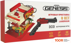 Игровая приставка Retro Genesis 8 BIT LASERGUN (2 ГЕЙМПАДА, ПИСТОЛЕТ ЗАППЕР, 303 ИГРЫ) (69067)