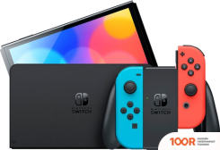 Игровая приставка Nintendo SWITCH OLED (ЧЕРНЫЙ, С НЕОНОВЫМИ JOY-CON) (69060)