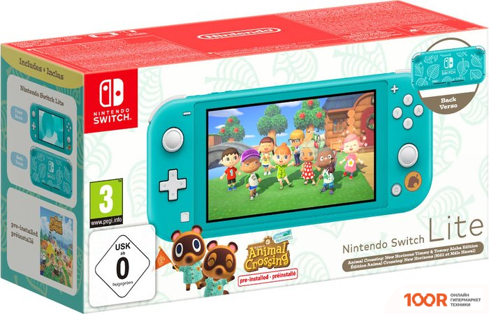 Игровая приставка Nintendo SWITCH LITE + ANIMAL CROSSING: NEW HORIZONS + 3 МЕС. NSO (69050)