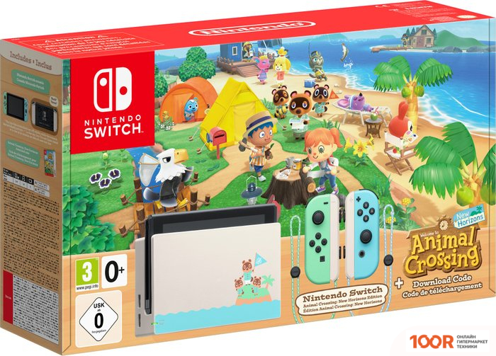 Игровая приставка Nintendo SWITCH 2019 ANIMAL CROSSING: NEW HORIZONS EDITION (69045)