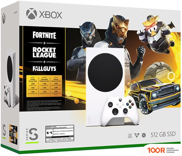 Игровая приставка Microsoft XBOX SERIES S FORTNITE GILDED HUNTER BUNDLE 512GB (69028)