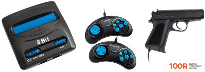 Игровая приставка Dendy VAKKER (300 ИГР + СВЕТОВОЙ ПИСТОЛЕТ) (69004)