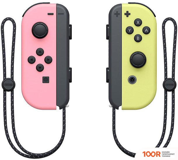 Nintendo JOY-CON (ПАСТЕЛЬНЫЙ РОЗОВЫЙ/ПАСТЕЛЬНЫЙ ЖЕЛТЫЙ) (68796)