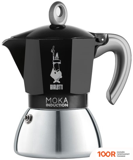 Bialetti MOKA INDUCTION 2021 (4 ПОРЦИИ, ЧЕРНЫЙ) (68018)