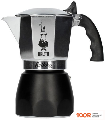 Bialetti BRIKKA 2020 (4 ПОРЦИИ, ЧЕРНЫЙ) (67972)