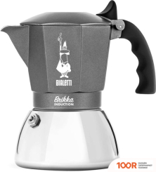 Bialetti BRIKKA (4 ПОРЦИИ, СЕРЫЙ) (67970)