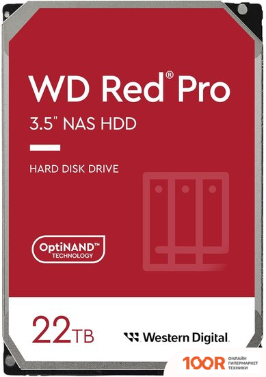 Жесткий диск WD RED PRO 22TB WD221KFGX (67897)