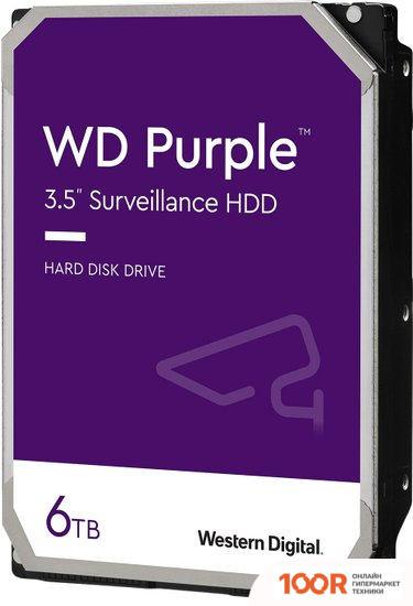Жесткий диск WD PURPLE SURVEILLANCE 6TB WD63PURU (67869)