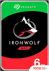 Жесткий диск Seagate IRONWOLF 6TB ST6000VN006 (67648)