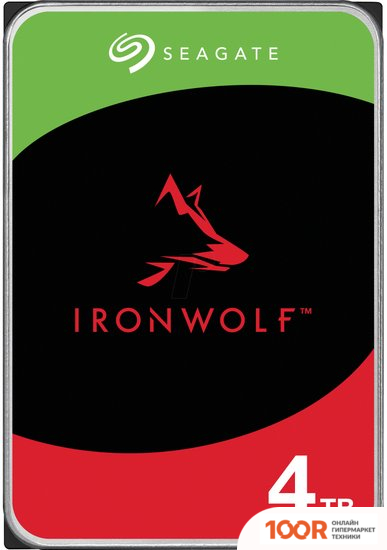 Жесткий диск Seagate IRONWOLF 4TB ST4000VN006 (67646)
