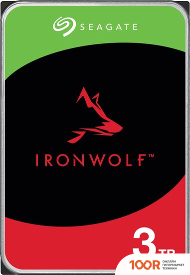 Жесткий диск Seagate IRONWOLF 3TB ST3000VN006 (67645)