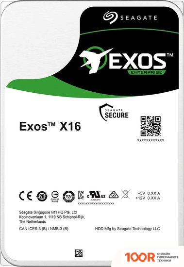 Жесткий диск Seagate EXOS X16 12TB ST12000NM001G (67622)