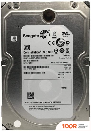 Жесткий диск Seagate CONSTELLATION ES.3 4TB ST4000NM0053 (67595)