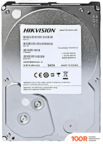 Жесткий диск Hikvision DS60HKVS-VX1 6TB (67421)
