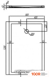 Душевой поддон Акватон КАЛИФОРНИЯ 120X90 (62182)