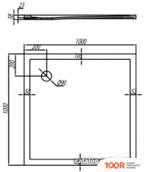 Душевой поддон Акватон КАЛИФОРНИЯ 100X100 (62175)