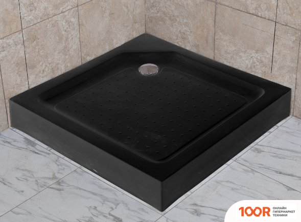 Душевой поддон Saniteco Т003 (90Х90, ЧЕРНЫЙ) (62032)