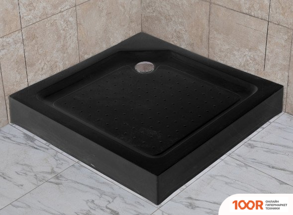Душевой поддон Saniteco Т003 (80Х80, ЧЕРНЫЙ) (62031)