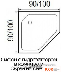 Душевой поддон River WEMOR 90/14 P (61982)